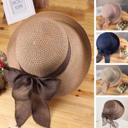 Wide Brim Hats Summer Hat Lightweight Solid Colour Female Vacation UV Protection Visor Costume Accessories Straw Women