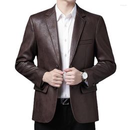 Men's Jackets 2023 Leather Skin Suit Autumn High Quality Large Size Artificial Jacket/Business Windproof Jacket S-4XL