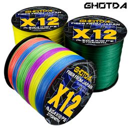 Braid Line GDA 12 Strands 1000M 500M 300M X12 Braided Fishing PE Sea Saltwater Weaves Super Strong Power 20120LB 230729