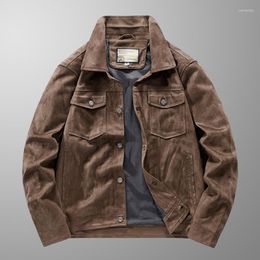 Men's Jackets Spring And Autumn Corduroy Jacket Korean-style Fashionable Loose Casual Male Fit Slim Coats Men Blazer