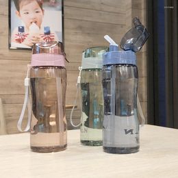 Water Bottles 500ML Portable Leak-proof Bottle With Straw Plastic Cups For Student Eco-Friendly Drop-Resistant