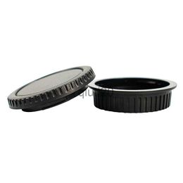 Lens Caps Rear Lens Body Cap Camera Cover Set Dust Screw Mount Protection Plastic Black Replacement for EF EFS 5DII 5DIII 6D x0729