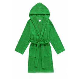 Luxury brand bathrobes men women pajamas Bv jacquard long jacket designer bathrobe fashion trench coat Loose waistband flannel sleep robes