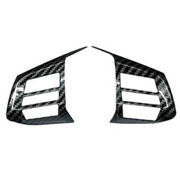 Steering Wheel Covers For 2013-2022 Car Carbon Fiber Grain Button Frame Decoration Cover Trim Accessories247t