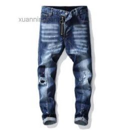 Jeans Letter Star Hoel Fashion Pantalones Jean Ripped Hip High Street Pants American Fighter Vaqueros Black Blue AG13