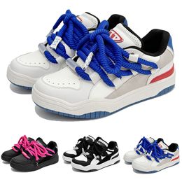 Multicoloured designer couple style bakery casual shoes for man woman black pink blue white casual outdoor sports sneakers 36-44