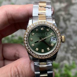 13 Styles High Quality 2 tone gold President Strap Diamond bezel Women Stainless Watches Automatic Mechanical watch 31287T