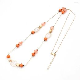 Chains 2023 Fashion Long Necklace Crystal Beads Chain Women Gifts Jewellery Pendant Sweater
