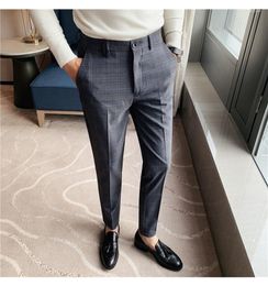 Men's Suits Wedding Dress Pants For Men Business Suit Pant Casual Slim Formal Pantalon Costume Trousers Plus Size 29-38