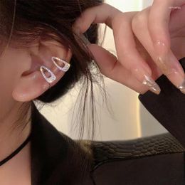 Backs Earrings 2023 Small Hairpin Ear Cuff Fake Piercing For Women High Quality Inlaid Zircon Clip On Cartilage Jewelry Gifts