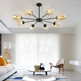 Chandeliers Decor Room Led Art Chandelier Pendant Lamp Light Nordic Smart Home Decoration Living Indoor Dining Crystal