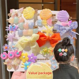 Hair Accessories Korean Version Of The Children's Hairpin Net Celebrity Princess Girl Baby Broken Bangs Clip Headdress