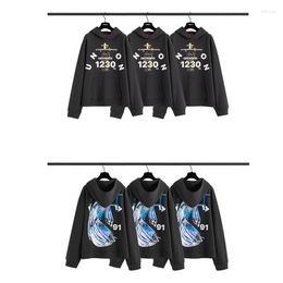 Men's Hoodies High Quality Vintage RRR123Men And Women The Same Kind Hoodie 1:1 123 Number Letter Sweatshirts Pullovers Men Clothing