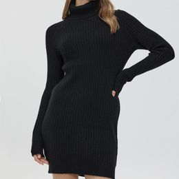 Women's Sweaters LINYXIN Women Sweater Merino Wool 2023 Cashmere Fall Winter Long Fashion Turtleneck Pullover Famale Knit Tops