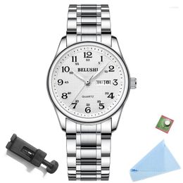 Wristwatches Sdotter Classic Woman Watch Silver Stainless Steel Women's Bracelet Watches Waterproof Casual Dress For Ladies With We