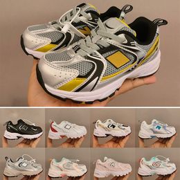 530 Running Shoes for Kids Youth Platform Sneakers White Nightwatch Green Metallic Silver Designer Children MB530 BB530 Athletic Trainers Infants Sports Runners