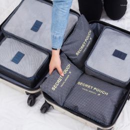 Duffel Bags 6pcs Travel Bag Portable Suitcases Organiser Woman Storage Clothes Shoe Luggage