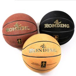 Size 7 Cowhide Basketball Ball Fine Quality Wear-Resisting Basketballs For Training Skid-Proof Hard-Wearing Men's Indoor Outd257A