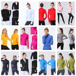 lulu Women Yoga Jacket Define Workout Sport Coat Fitness Sports Quick Dry Activewear Top Solid Zip Up Sweatshirt Sportwear 2023 Hot Sell Breathable design006ess