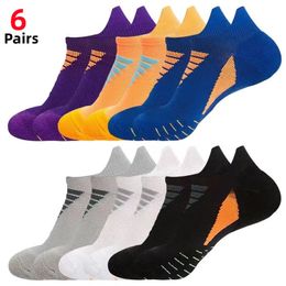 Mens Socks 6pairsMen Socks Sports Running Socks Outdoor Quick Drying Football Socks Trend Fitness Shallow Mouth Short Tube Nonslip Socks 230729