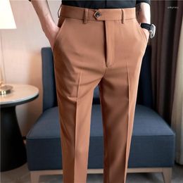 Men's Suits 2023 Spring Summer British Style Fashion Slim Suit Pants Simplicity Versatile Casual Business Formal Wedding Social Pant