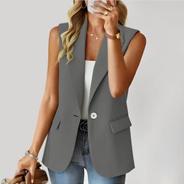 Women's Suits Style Suit Vest Coat 2023 Spring And Summer All-match Tops Slim-fit Commuting Small Blazer Women