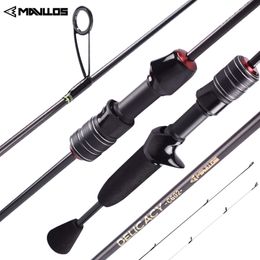 Boat Fishing Rods Mavllos DELICACY LW 068g UL Rod Casting Spinning Ultralight Carbon Fibre Hollow Solid 2 Tips Bait 230729