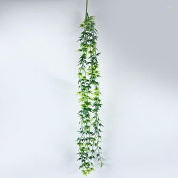 Decorative Flowers 100CM Red Green Artificial Vine Decoration Indoor Wall Hanging Vines Room Wedding Party Decor