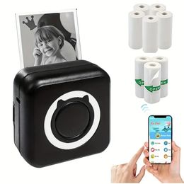Mini Pocket Printer: Portable, Inkless, and Perfect for Kids, Friends, Home, Office, and More!