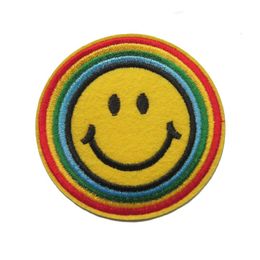 2018 Direct Selling Stickers Patches For Clothing 20 Pcs Smiley Face Retro Boho Hippie 70s Fun Smile Applique Iron-on Patch315w