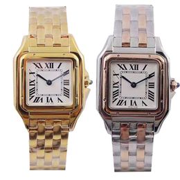 classic square womens watch quartz watches Deluxe rose gold Gold Silver color rectangular montre stainless steel wristwatch sapphire Diamond waterproof Dhgate