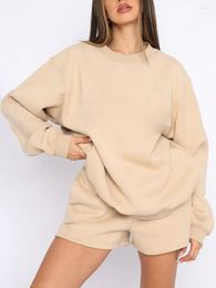 Active Sets Women S Casual 2 Piece Outfit Set Oversized Long Sleeve Sweatshirt And Comfy Lounge Pants For A Cosy Tracksuit Look