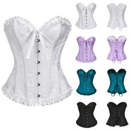 Women's Shapers Multicolor Lace Corset Top Sexy Chest Holding Waist Tight Belly Cosing Women Compression Bodysuit Belt