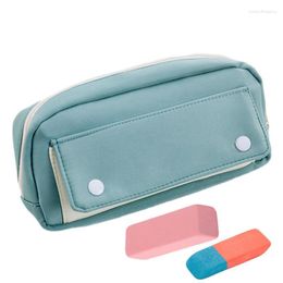 Pencil Case Organizer Zipper Cosmetic Makeup Pouch For Girls Storage Bag Student School Travel University Pen