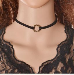 Chains CCOR Chokers Necklaces Vintage Lace Gothic Winding Chain Sexy Women Multilayer Jewellery 2023