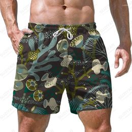 Men's Shorts Swimming Hawaiian 3D Printing Swim Trunks Loose Casual Beach Fashion Sports