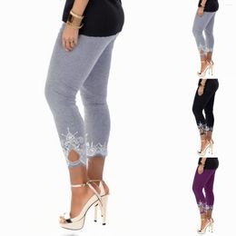 Active Pants Sumer Ice Silk Casual Elastic Women High Waisted Applique Pant Fashion Leggings Plus Size Joggers Baggy Trousers
