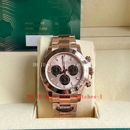 BT Better Factory Watches TH-12.2mm 116505 m116505-0016 40mm Rose Gold Panda CAL.4130 4130 Movement Mechanical Automatic Chronograph Mens Watch Men's Wristwatches