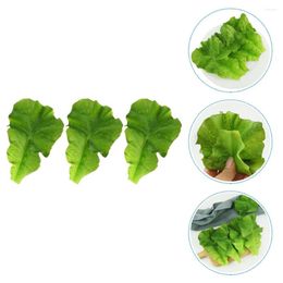 Decorative Flowers Artificial Fake Lettuce Leaves Vegetable Vegetables Leaf Salad Latusmodel Decor Green Realisticfaux Kitchen Home