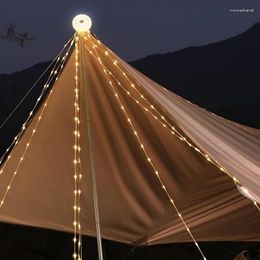 Strings Multifunction Camping LED Light String Atmosphere Lamp Rechargeable Portable Tent Decoration Outdoor Waterproof