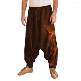 Active Pants Vintage Harem Cotton Linen Wide-legged Loose Elastic Casual Baggy Yoga Hip-hop Men Women Trousers