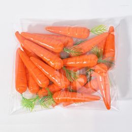 Decorative Flowers 25/50pcs Mini Fake Vegetable Simulation Easter Foam Artificial Carrot DIY Craft Home Wedding Birthday Party Decoration