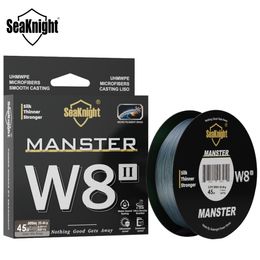 Braid Line SeaKnight W8 II MANSTER Fishing 150M 300M 500M 15100LB 8 Strands Multifilament PE For Freshwater Saltwater 230729