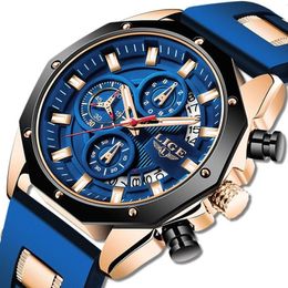 Wristwatches Advanced Mens Quartz Watch Stainless Steel Strap Fashion Waterproof Calendar Cool Quartz Watches For Mens 230729