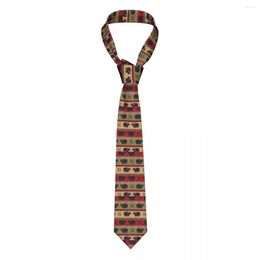 Bow Ties African Ethnic Unisex Necktie Silk Polyester 8 Cm Classic Elephant Art Neck For Mens Accessories Gravatas Wedding