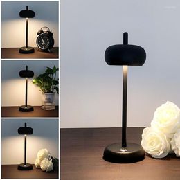 Table Lamps Circular Lamp LED Art Design Cordless Light Bedside Bedroom Portable Desk Home Restaurant Bar Decor