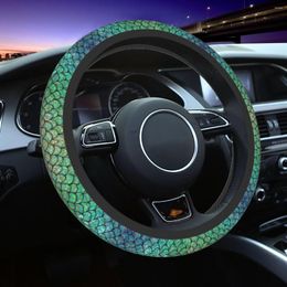 Steering Wheel Covers Glitter Mermaid Car Cover 38cm Universal Protective Suitable Car-styling Accessories