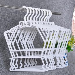 Hangers White 10Pcs Durable Children Clothing Trouser Reusable Baby Clothes Multifunctional Household Supplies