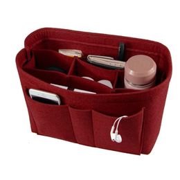 Cosmetic Bags Cases Brand Make Up Organiser Felt Insert Bag for Handbag Travel Inner Purse Portable Cosmetic Bags Fit Various Brand Bags Makeup Bag 230729