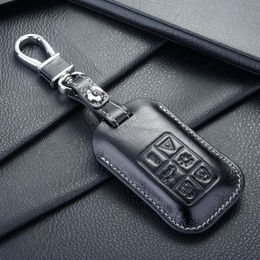 FOB leather key fob case cover for Auto volvo key case shell key holders wallet bags keychain accessories for volvo cars271c